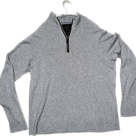 Reserve Collection Cotton Cashmere Quarter-Zip Sweater - Picture 1 of 3
